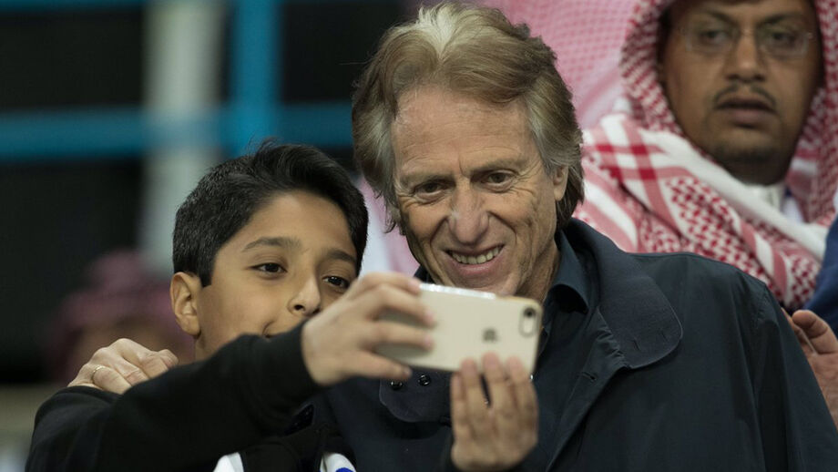 Jorge Jesus vibra com o Al Hilal