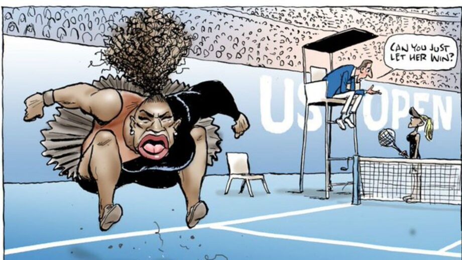 Caricatura de Serena Williams após polémica com árbitro português «não é racista»