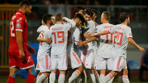 Grupo F: Espanha vence Malta com bis de Morata