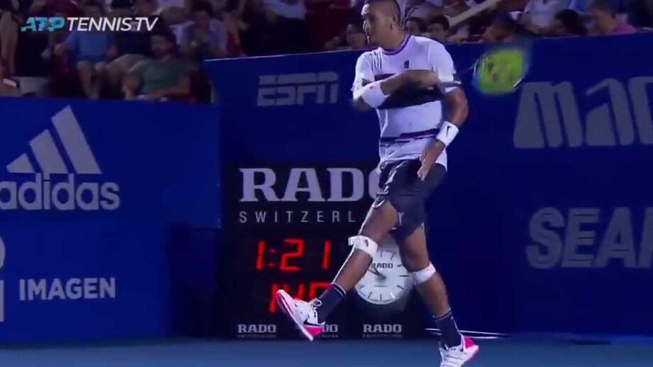 'Míssil' disparado por Kyrgios frente a Wawrinka está a fazer furor