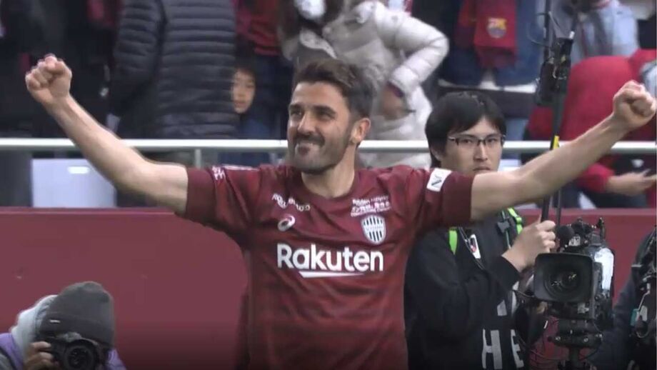 David Villa estreia-se a marcar no Japão