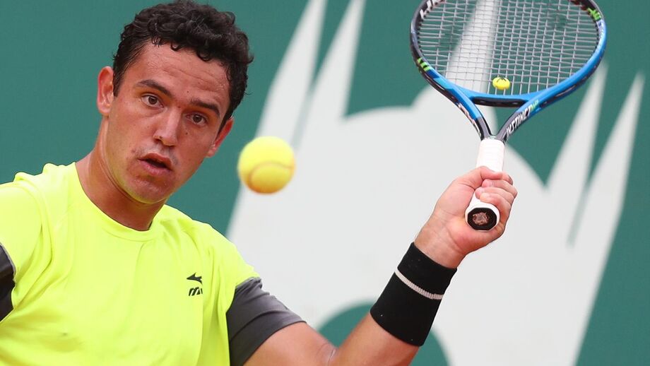 Gonçalo Oliveira na final de pares do Challenger de Shenzhen