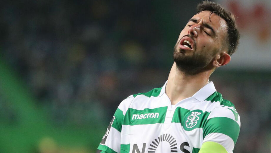 Bruno Fernandes saiu tocado do jogo com o Santa Clara e hoje já fez tratamento