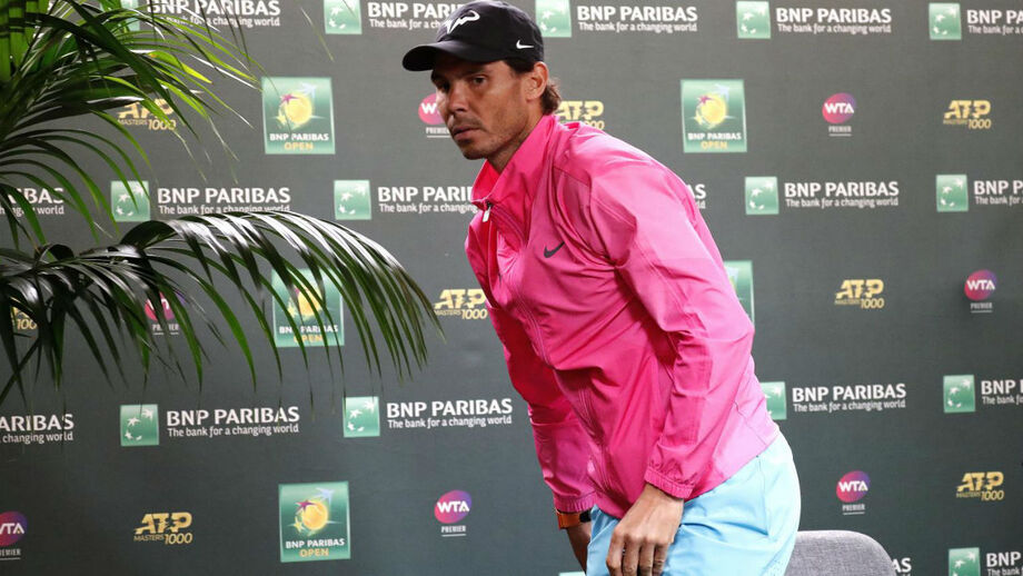 Nadal abandona Masters 1000 de Indian Wells devido a lesão no joelho