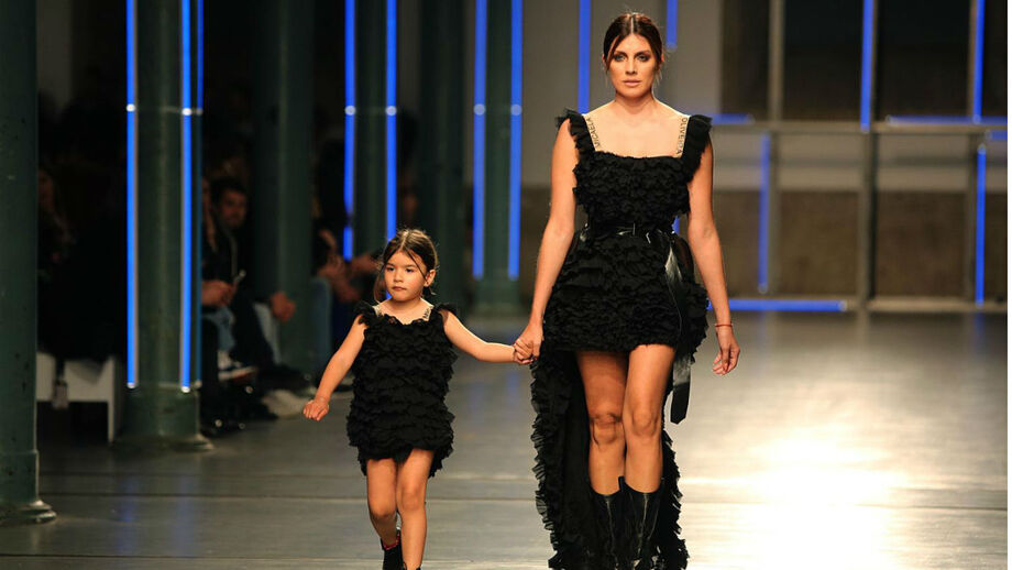 Mulher e filha de Salvio desfilaram no Portugal Fashion