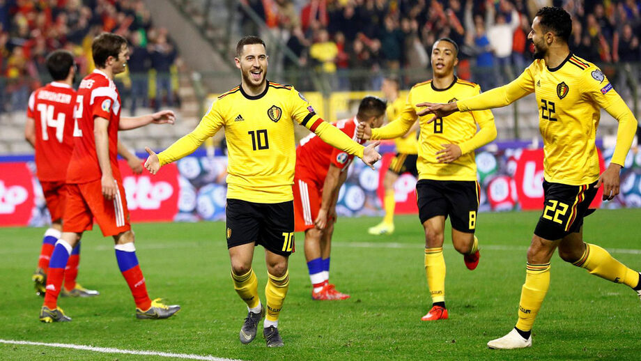Grupo I: Bis de Hazard no arranque vitorioso da Bélgica