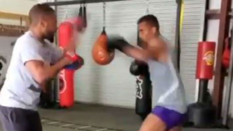Nani nos EUA a treinar... boxe