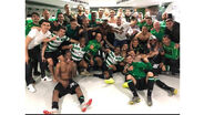 Foi assim que o Sporting celebrou a vitória diante do Benfica