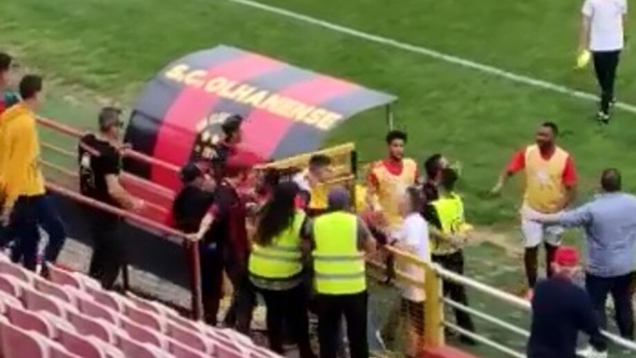 Casa Pia mostra imagens do sucedido no final do jogo com o Olhanense