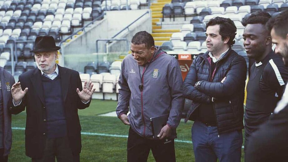 Valentim Loureiro marcou presença no treino do Boavista