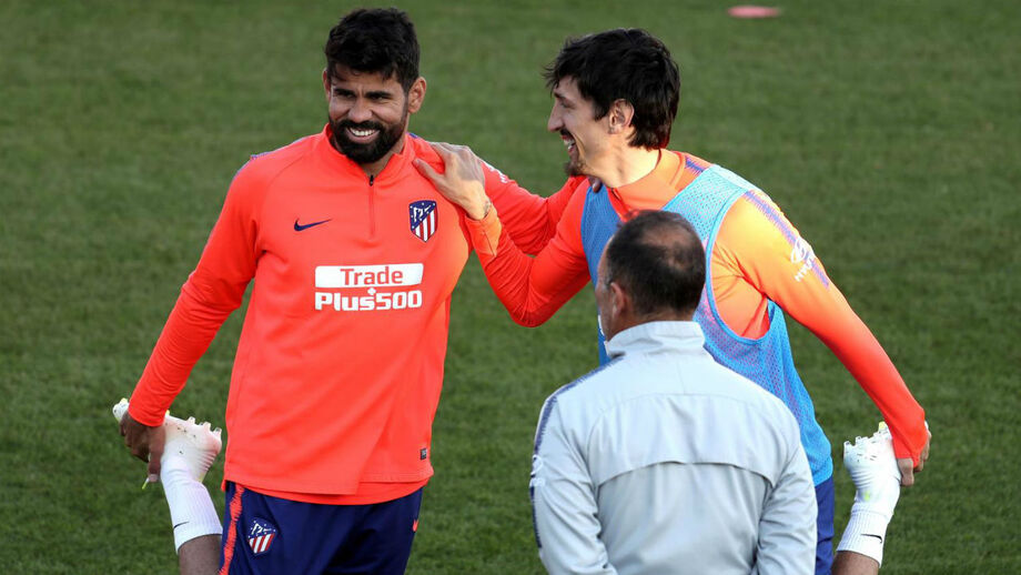 Diego Costa já voltou aos treinos no Atlético Madrid