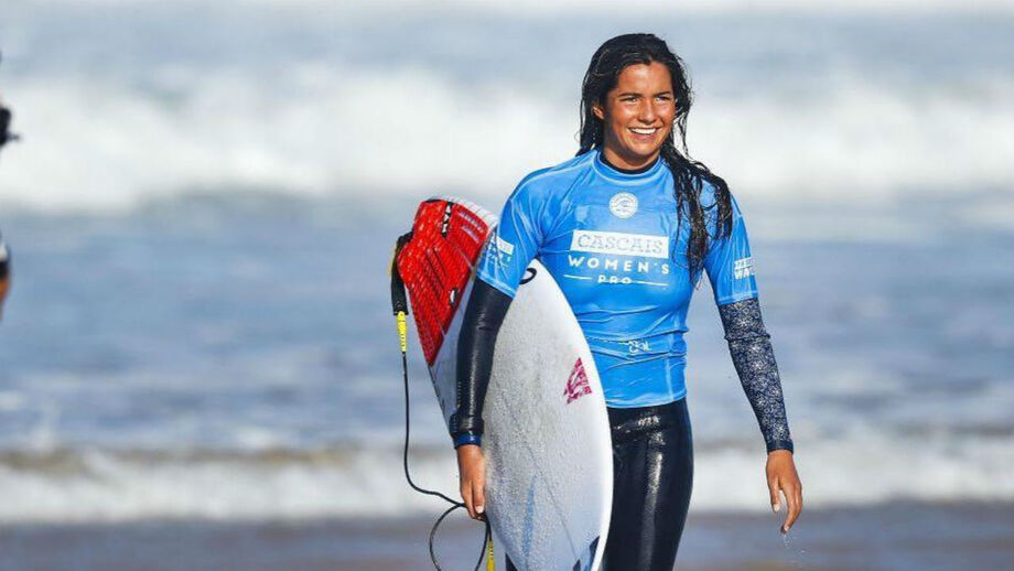 Teresa Bonvalot apurada para meias-finas no Caparica Surf Fest