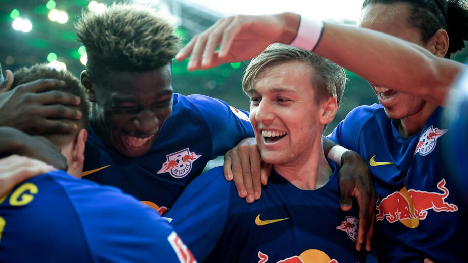 Leipzig vence em Mönchengladbach e está quase na Liga dos Campeões