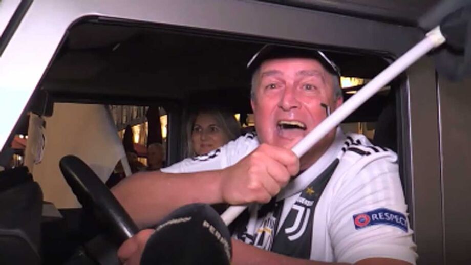 A festa rija dos adeptos da Juventus nas ruas de Turim
