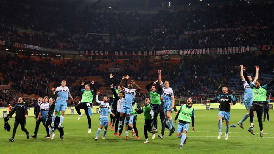 Lazio vence Milan em San Siro e garante lugar na final da Taça