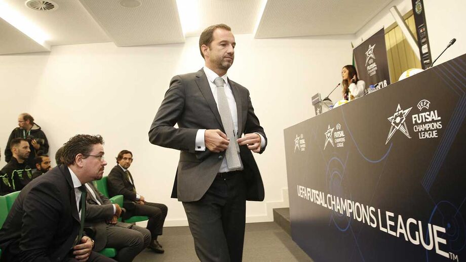 Varandas elogia equipa de futsal: «Já elevam muito bem o símbolo e a bandeira do Sporting»