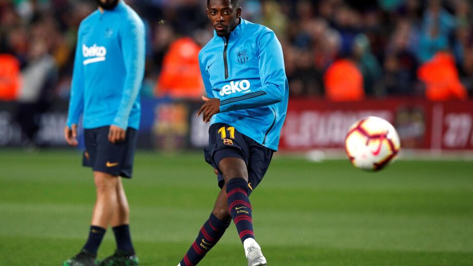 Dembelé é baixa no Barcelona para jogo com o Liverpool