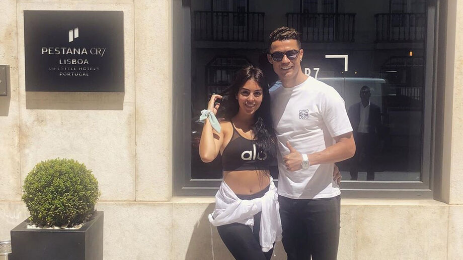 Ronaldo visita hotel em Lisboa