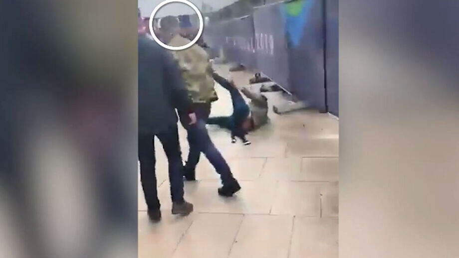 Perigoso hooligan inglês filmado a agredir antes do Holanda-Inglaterra