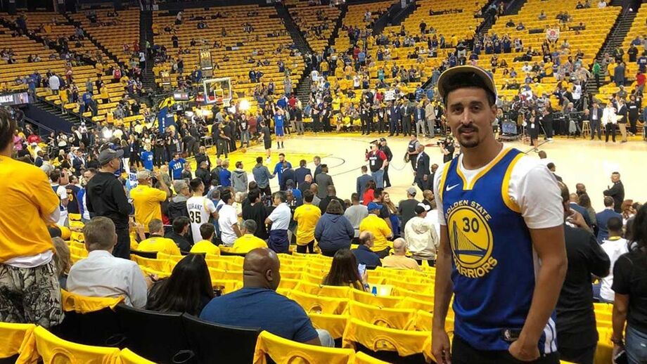 André Almeida foi apoiar os Warriors... mas viu os Raptors sagrarem-se campeões