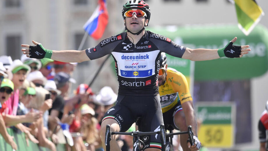 Viviani volta a vencer etapa e Sagan mantém liderança da Volta à Suíça