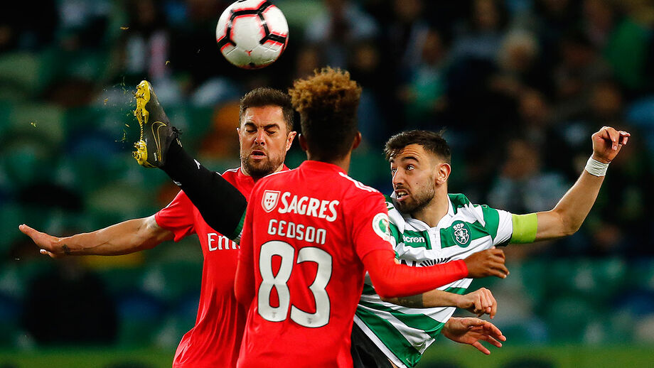 Bruno Fernandes persegue meta frente ao Benfica