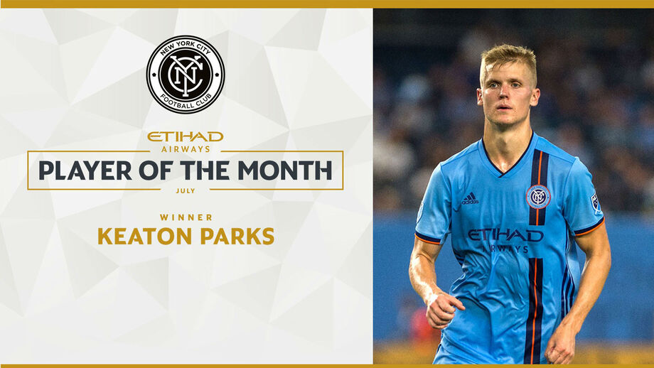 Benfiquista Keaton Parks melhor jogador do New York City FC pelo segundo mês seguido
