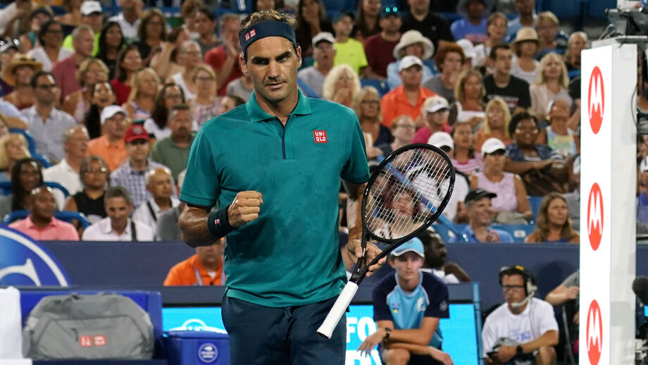 Roger Federer tranquilo na debandada