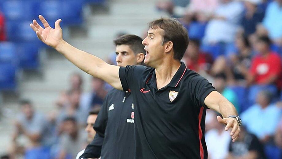 Sevilha, de Lopetegui, estreia-se na liga espanhola com um triunfo diante do Espanhol