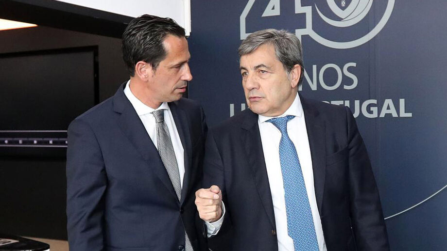 Fernando Gomes e Pedro Proença no clássico