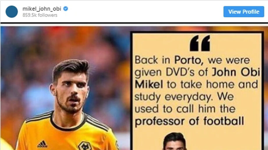 Obi Mikel foi enganado por 'fake news' a envolver Rúben Neves