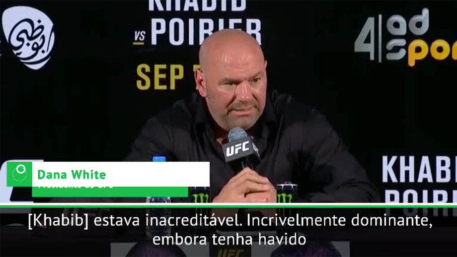Dana White: «Khabib foi incrivelmente dominante»