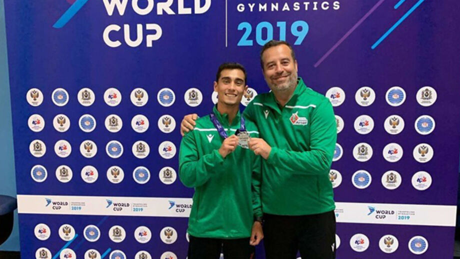 Trampolins: Diogo Costa conquista prata na Taça do Mundo na Rússia