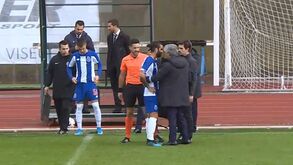Sérgio Oliveira saiu lesionado no jogo do FC Porto B