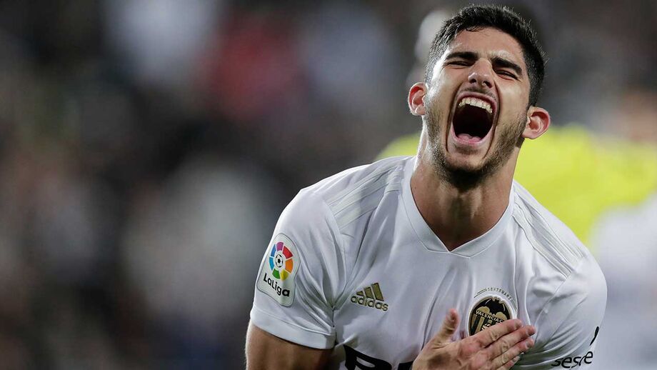 Gonçalo Guedes e Thierry Correia no aniversário do Mestalla