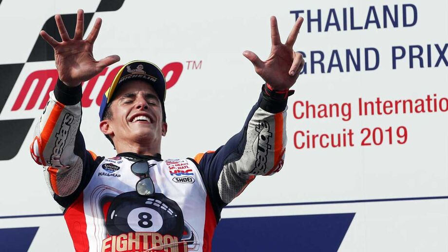 Oito títulos em 10 anos para Marc Márquez que já só está a um de igualar Rossi no Moto GP
