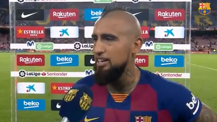 Barcelona termina jogo reduzido a nove: Arturo Vidal comenta final de partida quente