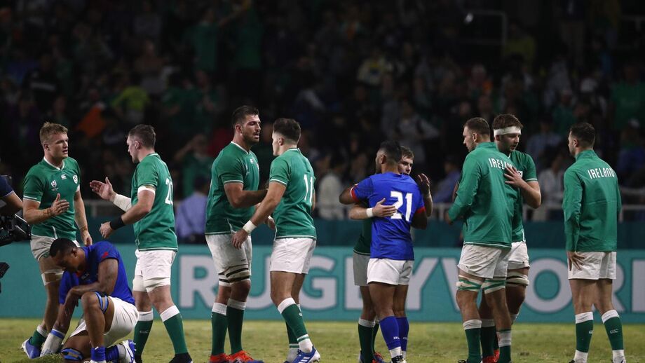 Mundial: Irlanda avança para os 'quartos' ao vencer Samoa com bónus