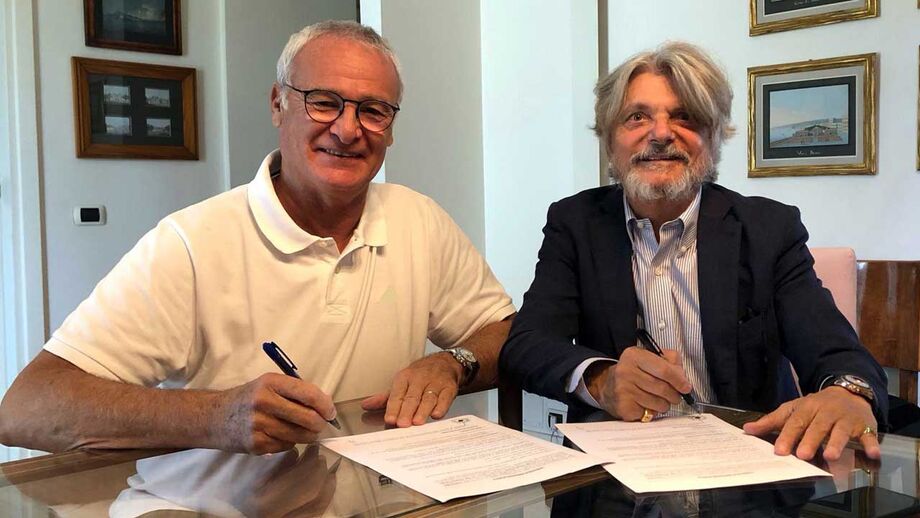 Claudio Ranieri oficializado na Sampdoria