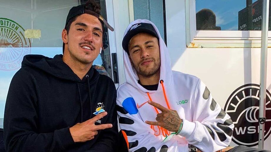 Neymar com Medina em Portugal, em 2018