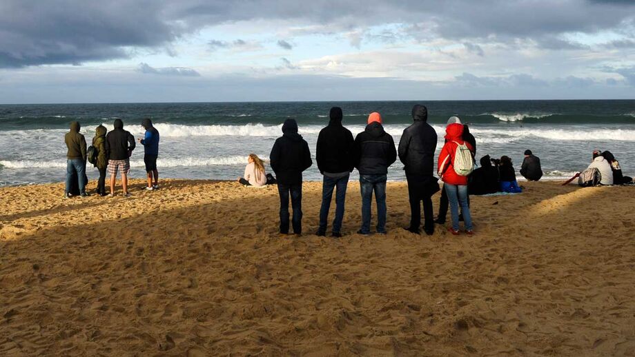 Peniche à espera dos Supertubos