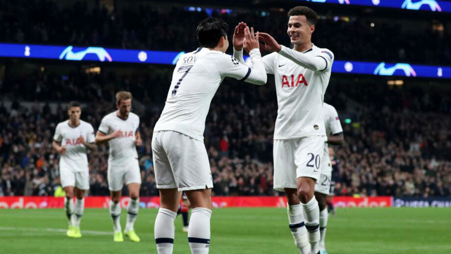 Tottenham cilindra Estrela Vermelha com 'show' de Son e Harry Kane