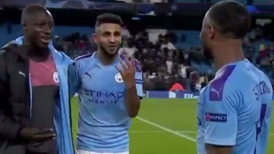 Mahrez e Mendy dizem a Sterling que devia ter marcado 4 golos à Atalanta
