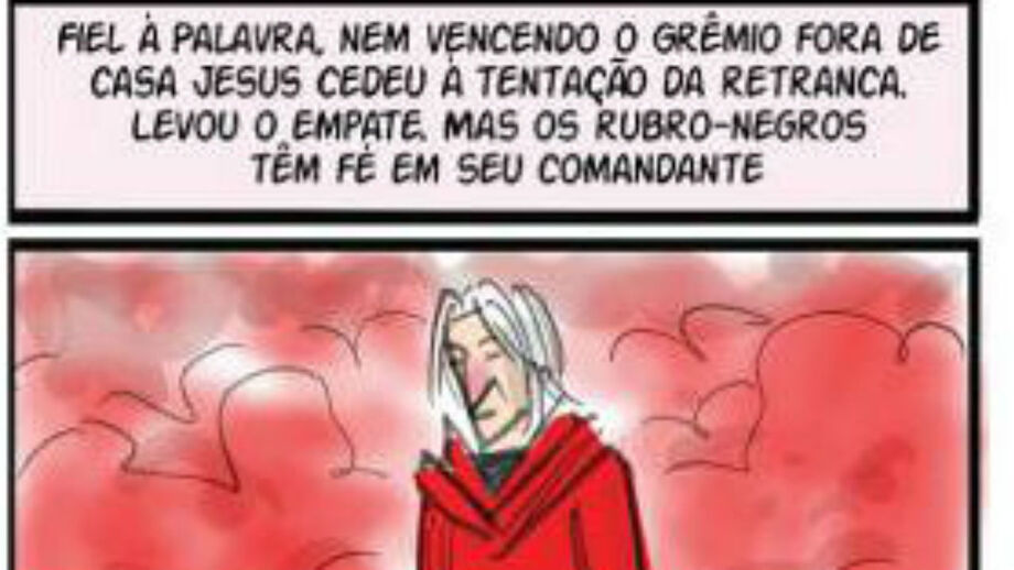 A história de Jorge Jesus no Flamengo em BD: dos
