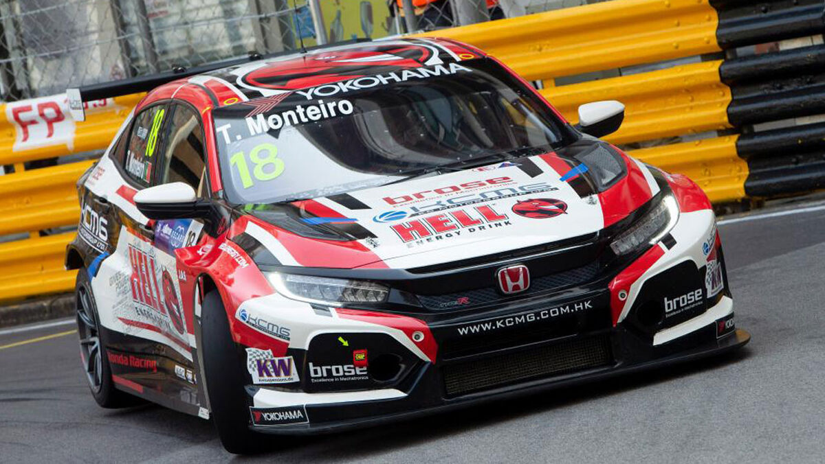 Tiago Monteiro frustrado com a lotaria de Macau, parte em 14.º na primeira corrida - Record