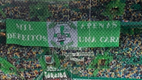 Mensagem das claques em Alvalade: «Mil defeitos, apenas uma cara»