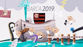 Adeptos do Flamengo ajudam a 'limpar' balneário e escolhem o onze para o próximo ano