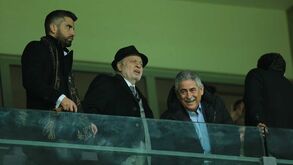 Valentim Loureiro ao lado de Vieira e Paulo Gonçalves também presente no Boavista-Benfica