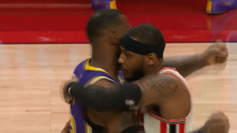 NBA: LeBron levou a melhor no reencontro com o amigo Carmelo