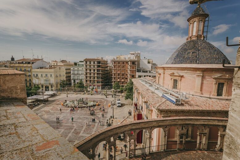 Vista da Catedral de Valencia